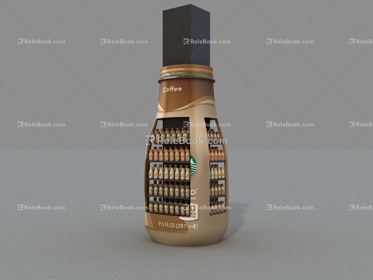 Starbucks Frappuccino Bazhu Family Supermarket Bazhu Supermarket Retail Rest Area Coffee Rest Area 3d model