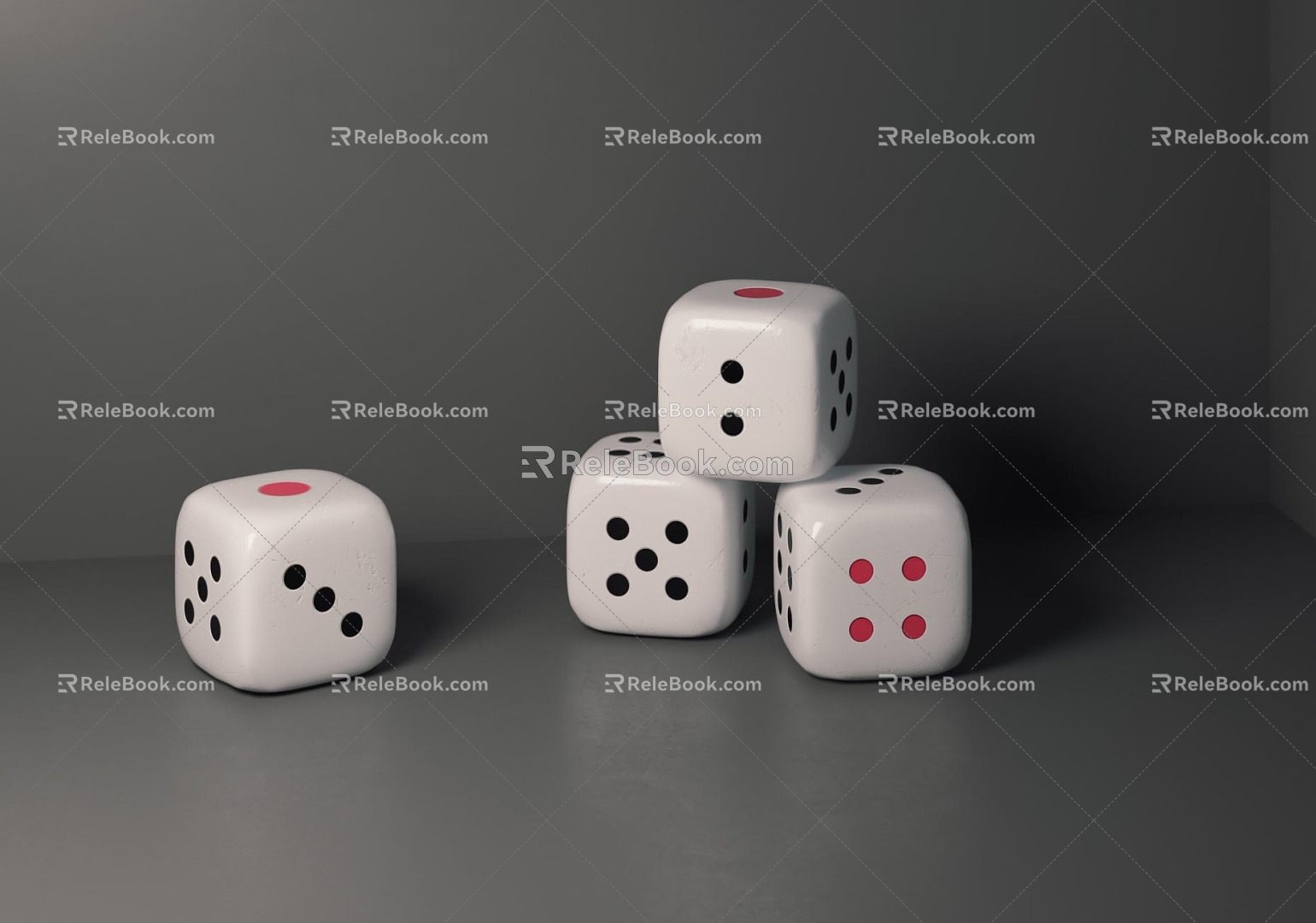 Modern Dice Entertainment Equipment 3d model