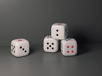 Modern Dice Entertainment Equipment 3d model