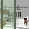 Modern Detached Villa Exterior With Large Windows Green Roof And Wooden Porch Deck