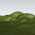 Lush Vibrant Flowers And Green Grass Covering Rolling Hills Natural Scenery
