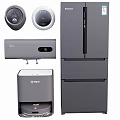 Modern Haier Multi Door Refrigerator Freezer With Midea Dishwasher And Ecovacs Robotic Vacuum