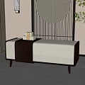 New Chinese Style Sofa Stool 3d model
