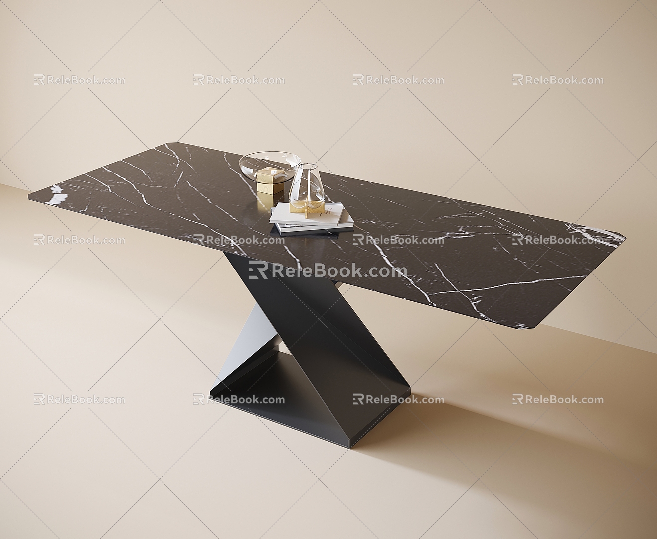 Modern dining table 3d model