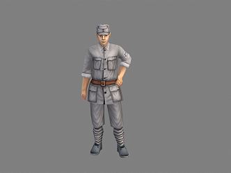 Modern Man Eighth Route Army Role 3d model