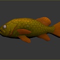 Catfish Carp Sturgeon Bass Freshwater Fish Various Carp Grass Carp Crucian Carp 3d model