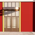 Jane Ou Door Head Facade Gate 3d model