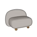 Modern single sofa 3d model