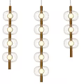 Modern Pendant Lights With Multi Layer Glass Shades And Metal Frames