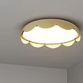 Modern Petal Shaped Ceiling Light With Soft White Luminous Design For Home Interior 3d model