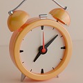 Cartoon simple retro alarm clock 3d model