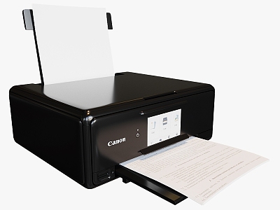 Modern Other Printer Canon Black PIXMA 3d model