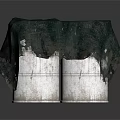 Practical Household Items With Two Silver Buckets Covered In Dark Cloth