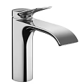 Modern Chrome Faucet With Sleek Curved Spout And Single Handle Design