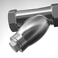 Durable Industrial Stainless Steel Pipe Fitting With Hexagonal Threaded Connections