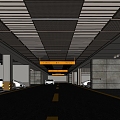 Underground Parking Modern Parking 3d model