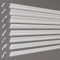 Gypsum line top corner line shade corner line gypsum line ceiling corner line 3d model
