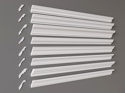 Gypsum line top corner line shade corner line gypsum line ceiling corner line 3d model