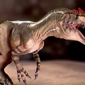 Realistic Lifelike Dinosaur Model With Open Mouth Sharp Teeth And Detailed Skin