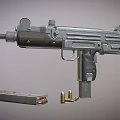 UZI submachine gun Uzi automatic submachine gun 3d model