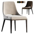 Modern Accent Chairs With Light Gray Fabric Dark Brown Velvet And Wooden Legs