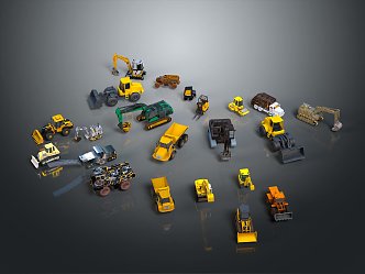 Engineering vehicles Engineering vehicles Construction vehicles Construction vehicles Construction vehicles Large transport vehicles Infrastructure equipment 3d model