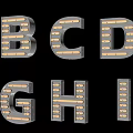 Stylish Wall Decor With Illuminated Alphabet Letters And LED Light Features For Home Interior