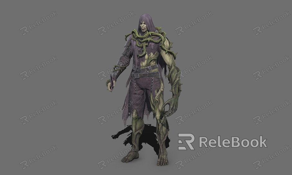 Secret Realm Tree Man Warrior Humanoid Tree Essence model