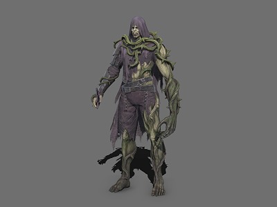 Secret Realm Tree Man Warrior Humanoid Tree Essence model