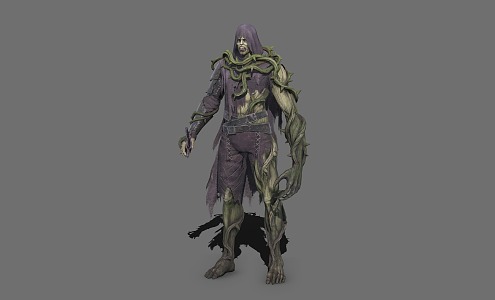 Secret Realm Tree Man Warrior Humanoid Tree Essence 3d model