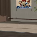 New Chinese-style double sofa 3d model