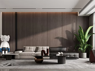 Modern Living Room Simple Living Room 3d model