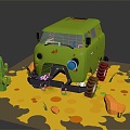 Cartoon Car Cartoon Wagon Cartoon Car Model Cartoon Toy Car 3d model