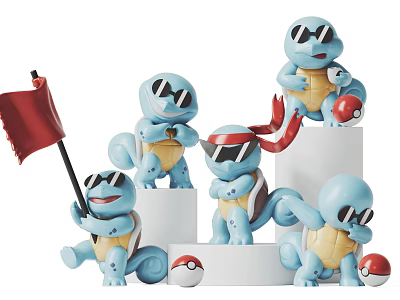 Modern Decoration Jenny Turtle Pokemon 3d model Modern Decoration Jenny Turtle Pokemon 3d model