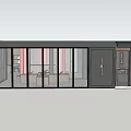 Modern Interior Layout Design With Open Living Dining Kitchen And Furniture