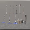 Essential Household Cleaning Tools Including Mops Brooms Vacuum Cleaners And Buckets