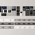 Switch Modern Smart Panel Visual Panel Function Panel Socket 3d model