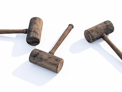 Modern Hammer Wood Hammer 3d model Modern Hammer Wood Hammer 3d model