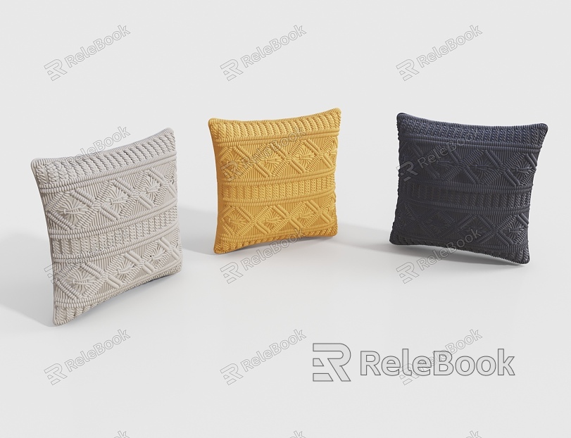 Modern Pillow Braided Pillow model