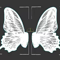 Game Movie Character With Stylish Blue Green And Pink Butterfly Wings Design