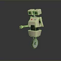 Industrial Robot Single Wheel Robot Double Wheel Robot Assistant Small Robot 3d model