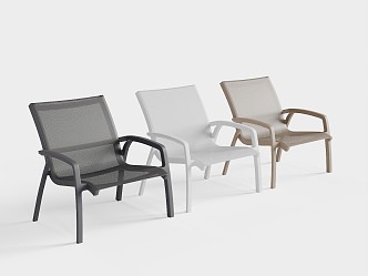 POLTRONA outdoor metal chair 3d model