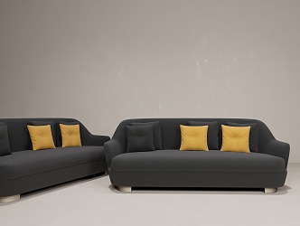 European-style sofa 3d model