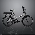 Sleek White Electric Bike With Modern Frame Black Seat And Reflective Wheels