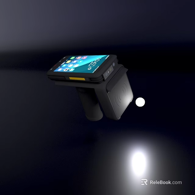Portable Mobile Digital Scanner Device With LCD Screen And QR Code Scanning Function 3d model 