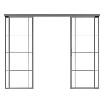 Nordic sliding door glass door living room balcony kitchen partition door glass sliding door balcony glass sliding door 3d model