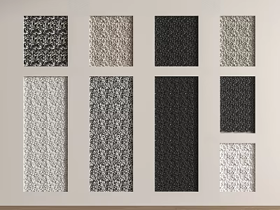 Modern cobblestone gravel courtyard gravel paving landscape stone gravel 3d model