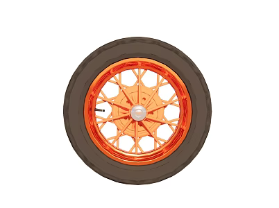 Wheel Tire Hub 3d model