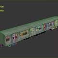 Modern Silver Train Model with Multiple Carriages and Windows Showing Interior Details on Reflective Surface