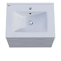 Modern White Bathroom Vanity With Two Drawers Sleek Design And Clean Lines